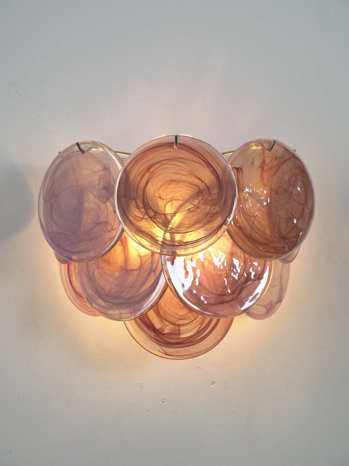 Lunaria Disc Glass Wall Lamp