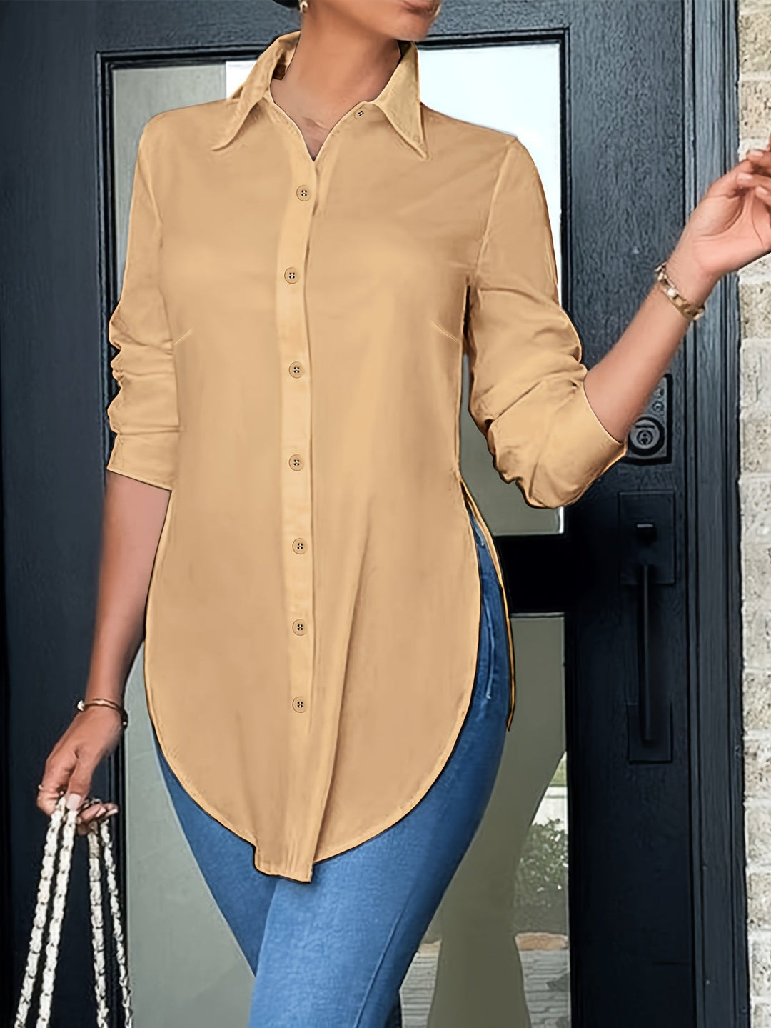 CHIQUE ELEGANT OVERHEMD MET KNOPEN VOOR VROUWEN