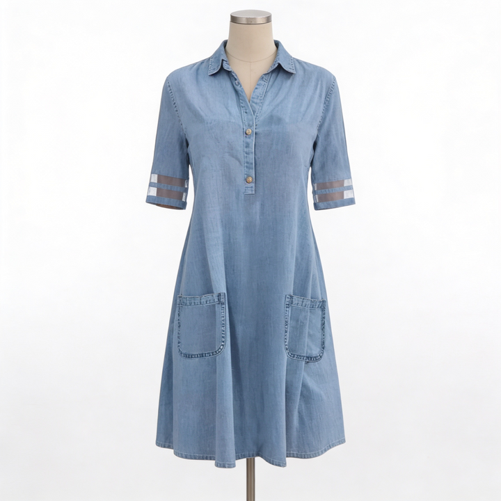 KLASSIEKE DENIM SHIRTDRESS VOOR VROUWEN