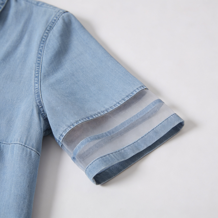 KLASSIEKE DENIM SHIRTDRESS VOOR VROUWEN