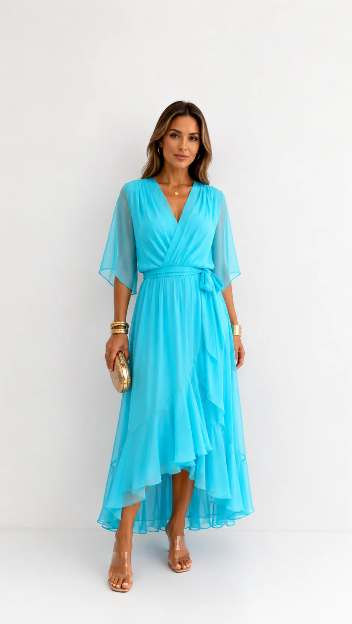 VOUWJURK VAN CHIFFON VOOR VROUWEN