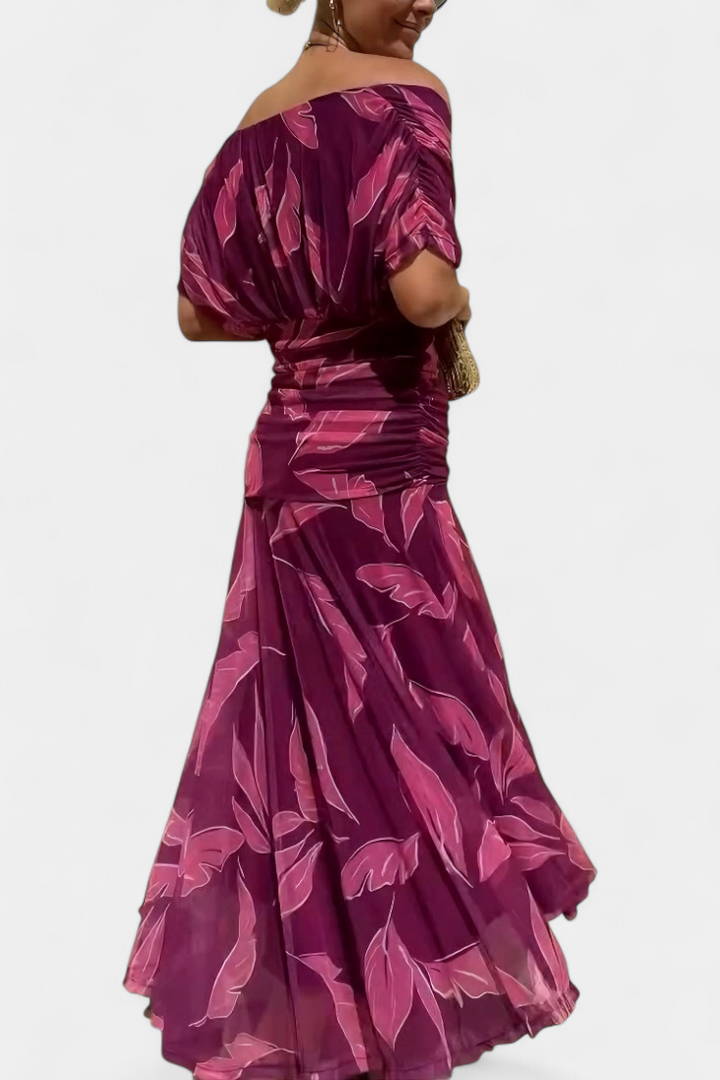 ELEGANTE GEDAPEERDE JURK VOOR VROUWEN