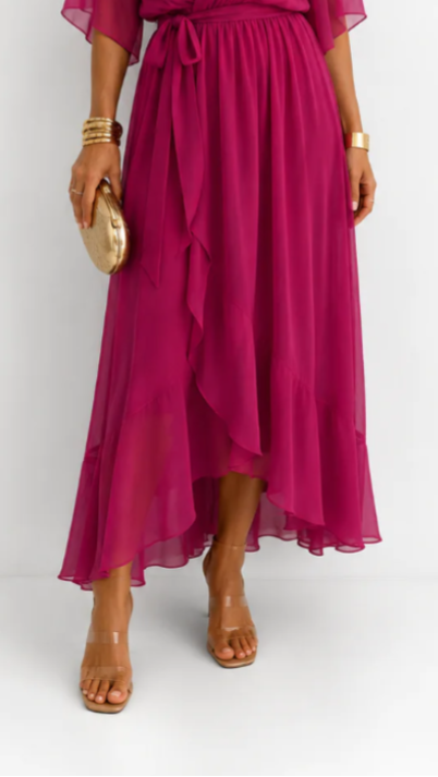 VOUWJURK VAN CHIFFON VOOR VROUWEN
