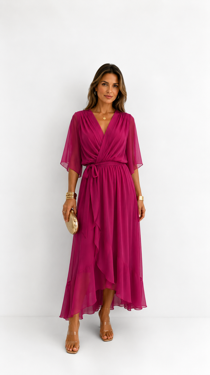 VOUWJURK VAN CHIFFON VOOR VROUWEN