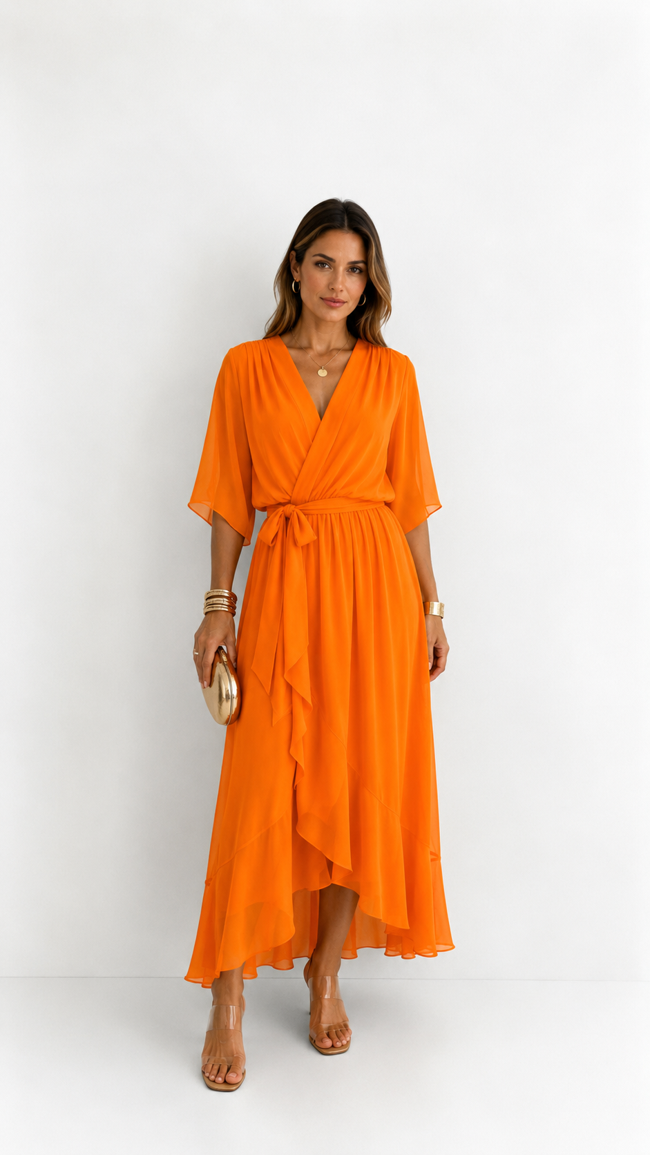 VOUWJURK VAN CHIFFON VOOR VROUWEN