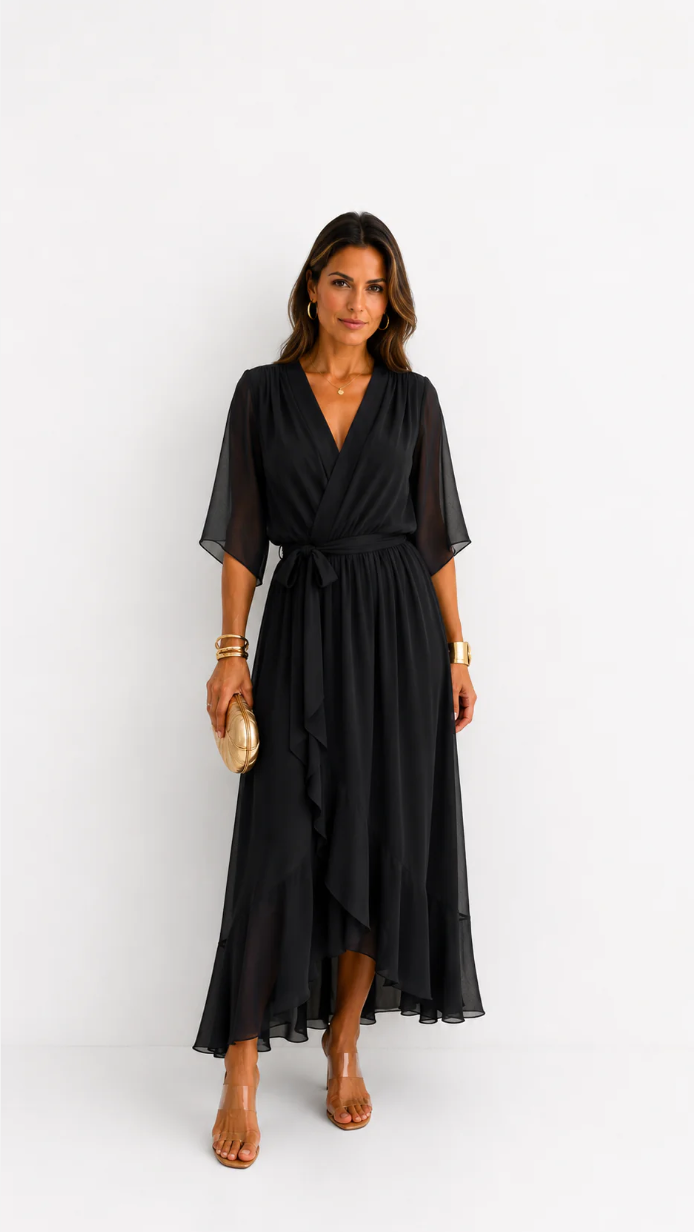 VOUWJURK VAN CHIFFON VOOR VROUWEN
