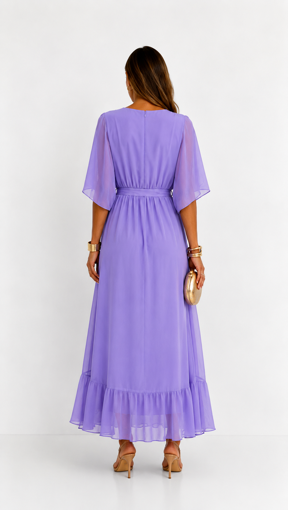 VOUWJURK VAN CHIFFON VOOR VROUWEN